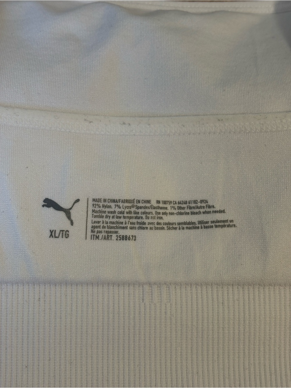 Puma Women's Grey, Lavender & White Sports Bra 3-Pack - Picture 6 of 6
